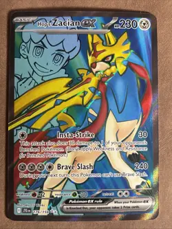 Pokemon Hop’s Zacian ex Full Art Journey Together 176/159 NM - Image 1