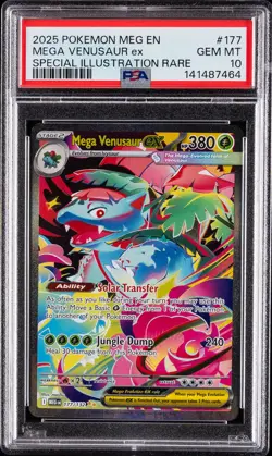 2025 POKEMON MEG EN-MEGA EVOLUTION #177 MEGA VENUSAUR EX PSA 10 - Image 1