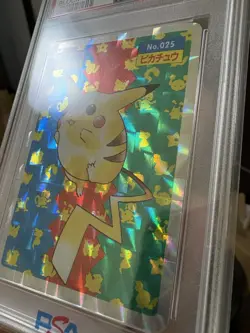 Pokemon Pikachu Topsun 1997 Block Prism #25 PSA 3 Japanese - Image 3