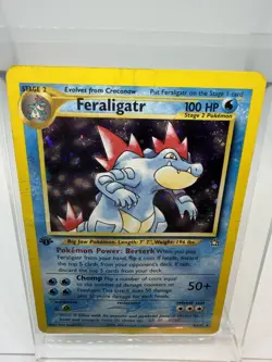 Pokemon Feraligatr 4/111 Neo Genesis Holo 1st Edition Holo Rare - Image 4