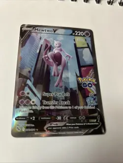 Mewtwo V (Alternate Full Art) 072/078 Pokemon GO Holo - Image 1