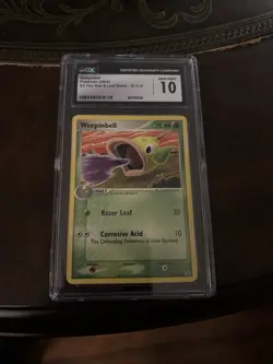 Pokemon TCG Weepinbell 51 Ex Fire Red Leaf Green 2004 CGC GEM MINT 10 - Image 1