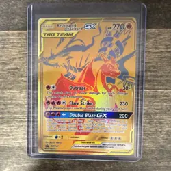 Pokemon Reshiram & Charizard GX 220/173 Tag Team GX Ultra Rare Holo 270 HP Japa… - Image 1