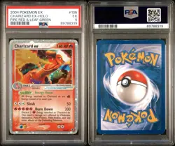 2004 POKEMON EX FIRE RED & LEAF GREEN #105/112 CHARIZARD EX-HOLO PSA 5 - Image 3