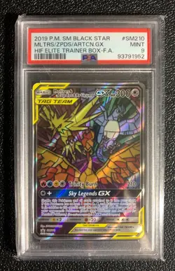 Pokemon TCG: 2019 Black Star Matt’s/ Zpds/Artcn GX Tag Team Promo #SM210 PSA 9 - Image 1