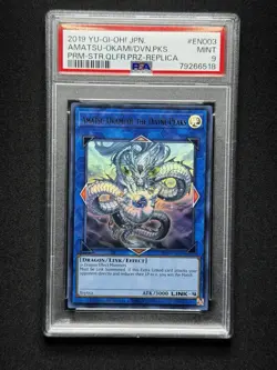 PSA 9 Yugioh Amatsu-Okami of the Divine Peaks 2019-EN003 Ultra Rare - Image 1