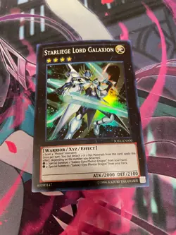 YUGIOH - STARLIEGE LORD GALAXION - SUPER RARE - UNLIMITED - NM - JOTL - Image 1