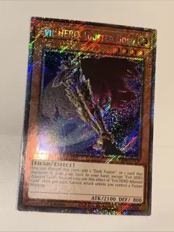 Yugioh! Evil HERO Adusted Gold - RA04-EN029 - Platinum Secret Rare - 1st Edition - Image 2