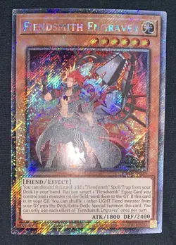 Yugioh Fiendsmith Engraver RA04-EN049 Platinum Secret Rare 1st Ed NM w/Tracking - Image 3