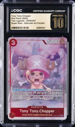 2024 ONE PIECE TWO LEGENDS #OP08-007 TONY TONY CHOPPER CGC 10 PRISTINE - Image 1