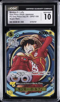 2024 ONE PIECE PC: ONE PIECE DAY '24 JAPANESE MONKEY D. LUFFY CGC 10 - Image 1