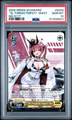 2025 WEISS SCHWARZ GODDESS OF VICTORY "SAIL THROUGH THE TEMPEST!" MAST PSA 10 - Image 1