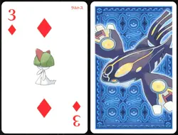 RALTS NO. 280 3 OF DIAMONDS OMEGA SAPPHIRE POKER CARD POKEMON JAPANESE 2015 - Image 1