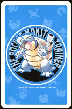 PROFESSOR OAK JOKER BLUE POCKET MONSTER POKER CARD POKEMON JAPANESE 1996 - Image 3