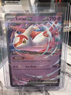 Latias ex - Double Rare SV08: Surging Sparks 076/191 NM Pokemon Card - Image 1