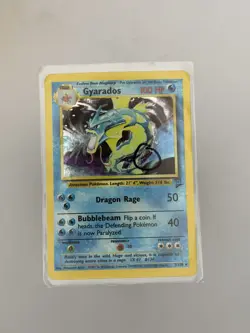BUTT SWIRL 🍥Gyarados 7/130 Pokemon TCG Base Set 2 Holo Rare Card - Swirl 🍥 - Image 1