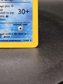 Pokemon TCG Vaporeon Jungle Base Set Holo Card 12/64 1999 WOTC Vintage - Image 5