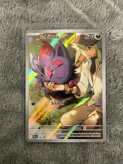 Pokemon Card - N's Zorua Scarlet & Violet 189 Promo Illustration Rare - Image 1