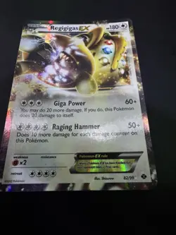 Regigigas EX #82/99 Next Destinies Pokemon Holo Card - Image 2