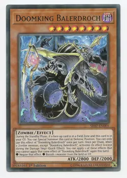 Doomking Balerdroch SR07-EN001 Ultra Rare Yu-Gi-Oh Card 1st Edition New - Image 1