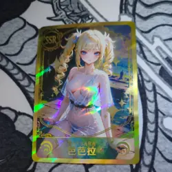 Barbara Genshin Impact SSR Goddess Story Anime Waifu Card Foil Doujin Bikini - Image 1