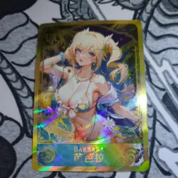 Barbara Genshin Impact UR Goddess Story Anime Waifu Card Girl Foil Doujin Bikini - Image 1