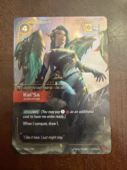Riftbound Kai'Sa Survivor (Alternate Art) NM Foil Origins - English - Image 1