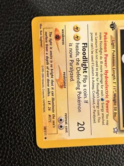 Pokemon Neo Genesis 38/111 Lanturn 1st Edition Pokemon Card - Image 2