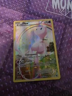 Mew XY110 X&Y Black Star Promo Full Art Holo Pokemon Card LP-NM - Image 1