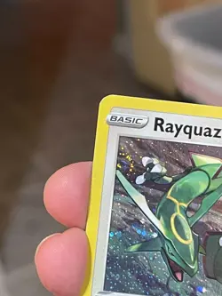 POKEMON RAYQUAZA SWSH029 BLACK PROMO STAR COSMOS WITH SWIRL HOLOFOIL NM CARD - Image 5