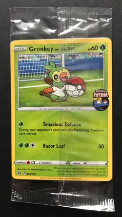Grookey On The Ball 003/005 Futsal Pokemon Card PROMO UK Exclusive NEW SEALED - Image 1