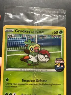 Grookey On The Ball 003/005 Futsal Pokemon Card PROMO UK Exclusive NEW SEALED - Image 3