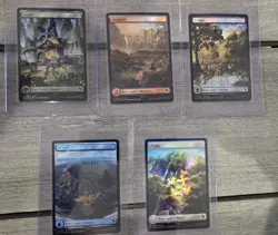 7 Final Fantasy Chocobo Track Foil Lands Sets MTG 35 Cards In Total - Image 3