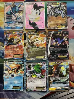 Pokemon Card Lot Full Art Alt Art Fire Emolga Vaporeon Machamp - Image 1