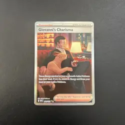 Giovanni's Charisma 204/165 Scarlet & Violet 151 Pokemon Card SIR Near Mint NM - Image 1