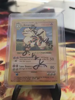 Pokemon TCG Arcanine Base Set, Shadowless Uncommon Card 23/102 - Image 1