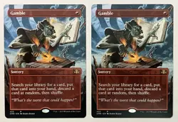 Gamble x2 (Borderless Non-Foil) DMR Dominaria Remastered MTG Magic The Gathering - Image 1