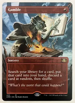 Gamble x2 (Borderless Non-Foil) DMR Dominaria Remastered MTG Magic The Gathering - Image 2