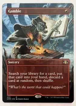 Gamble x2 (Borderless Non-Foil) DMR Dominaria Remastered MTG Magic The Gathering - Image 4