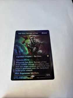 Ink-Eyes, Servant of Oni (Borderless) Commander: Bloomburrow Foil - Image 1