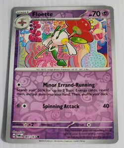 Pokemon TCG Floette Scarlet & Violet-Twilight Masquerade 087/167 Reverse Holo - Image 1