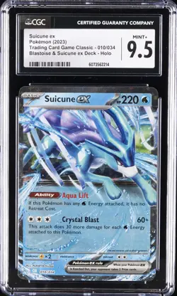 2023 POKEMON CLB-CLASSIC BLASTOISE & SUICUNE EX DECK #010 SUICUNE EX CGC 9.5 - Image 1