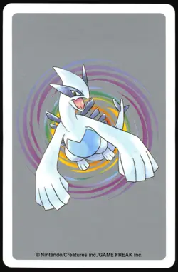 GROWLITHE NO. 058 3 OF SPADES POKEMON SILVER POKER CARD JAPANESE 1996 - Image 3