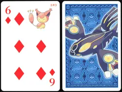 SKITTY NO. 300 6 OF DIAMONDS OMEGA SAPPHIRE POKER CARD POKEMON JAPANESE 2015 - Image 1