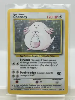 Pokemon TCG Base Set Chansey LP holo - Image 1