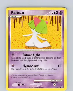 Pokemon TCG Ralts Platinum 89/127 Regular Common Card Played MP-LP - Image 1