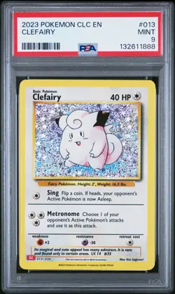 2023 POKEMON CLC-CLASSIC CHARIZARD & HO-OH EX DECK #013 CLEFAIRY PSA 9 - Image 1