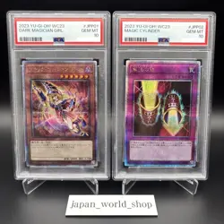 PSA 10 Dark Magician Girl Magic Cylinder WCS2023 Promo Yugioh Card Japanese - Image 1