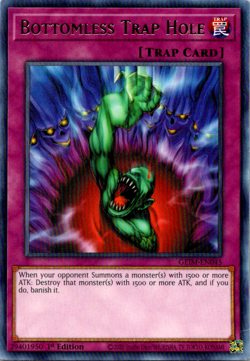 Bottomless Trap Hole - GEIM-EN045 - NM/VLP - Rare - 1st ed - Yugioh - Image 1