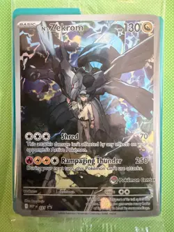 Pokemon Center N's Zekrom 031 Black Star Promo Card I PC STAMPED I Sealed - Image 1